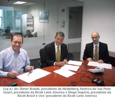 Heidelberg e Ricoh anunciam contrato da parceria estratégica no Brasil